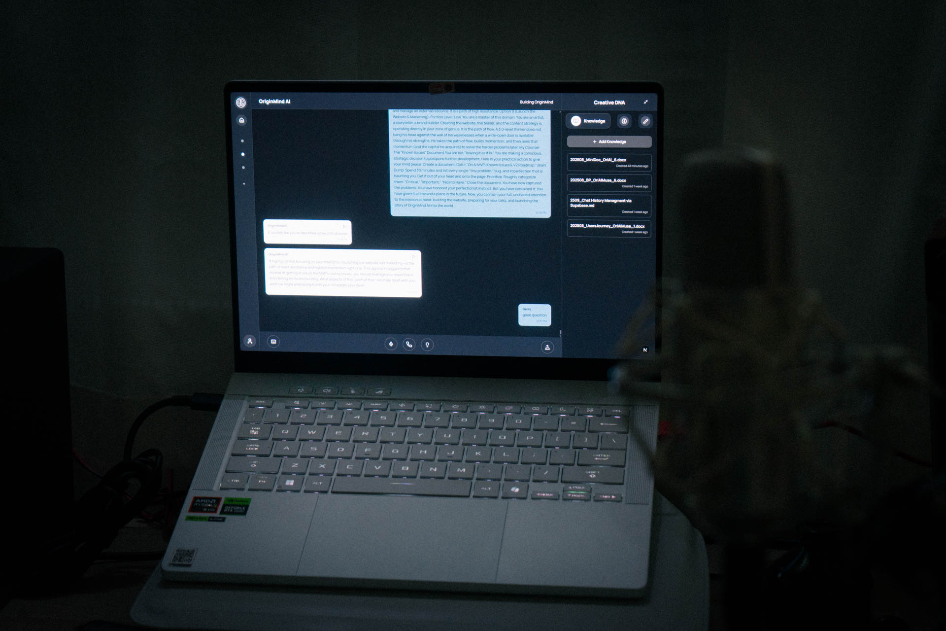 Conversational AI UI